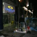 Cineplex sign installed with Sign Production team