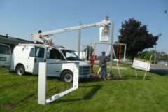 Billboard sign installation